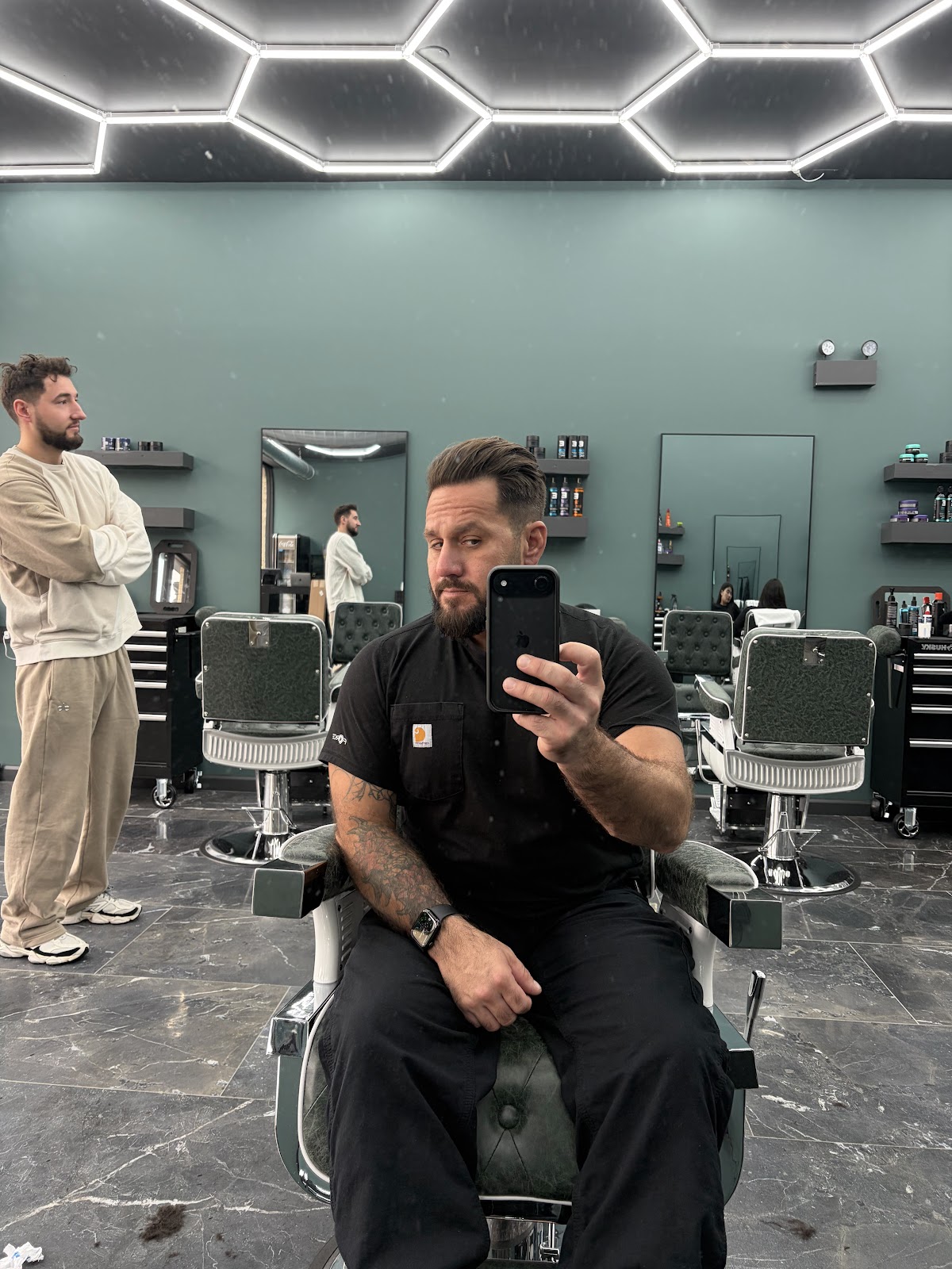 A finished haircut at Boss Fade Chicago
