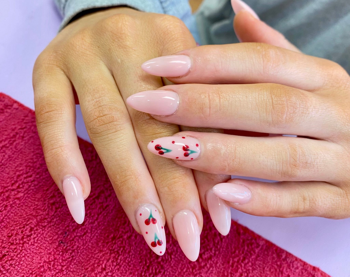 Freshly finished nails at Unique Nails Salon in Jacksonville, Florida